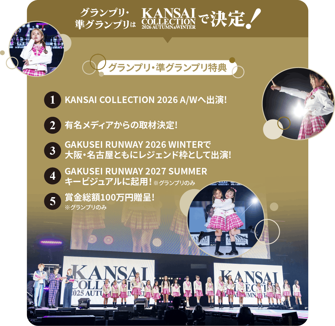 グランプリ・準グランプリはKANSAI COLLECTION 2026 AUTUMN & WINTERで決定！