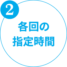 2 各回の指定時間
