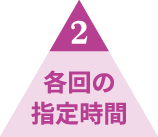 2 各回の指定時間