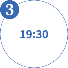 3 撮影会参加の受付終了 19:30